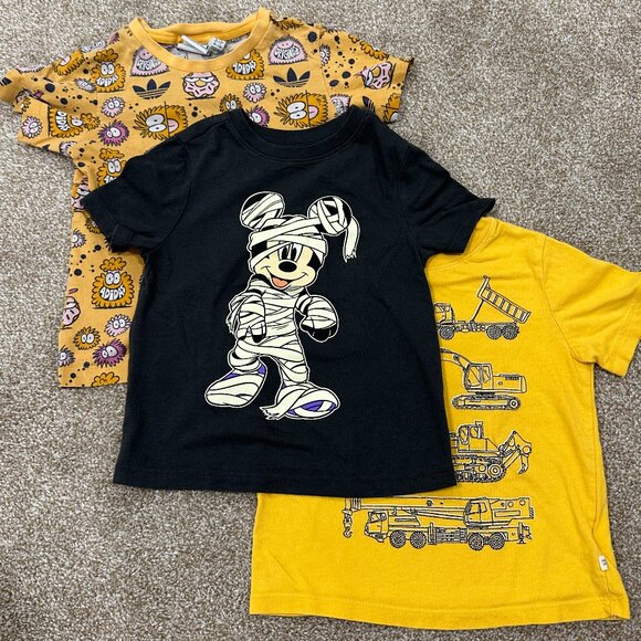 adidas Other - adidas Disney gap Toddler T-Shirts Set of 3 - Size 3T - Yellow / Black